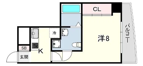 セレニテ甲子園1【7階】の間取り