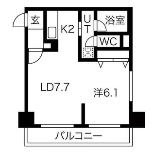 MYプラザ円山公園【7階】の間取り