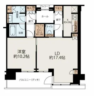 グラングリーン大阪 THE NORTH RESIDENCE【35階】の間取り