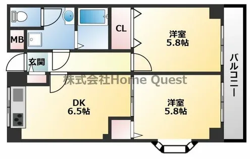 上田マンション【2階】の間取り