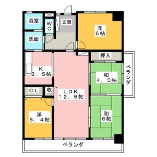 4LDKの間取り画像