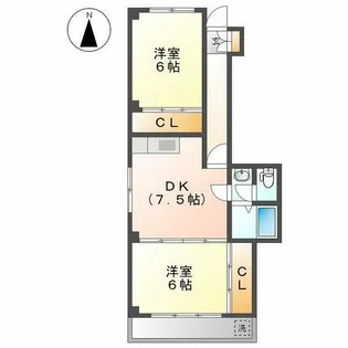 ゼフィール【3階】の間取り