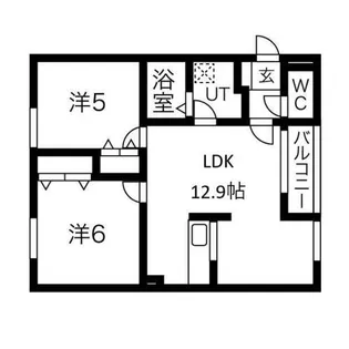 WestHills西野【2階】の間取り