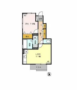 バイオ21 15-17【1階】の間取り
