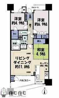 レジデンス・ザ・トヨタ【4階】の間取り