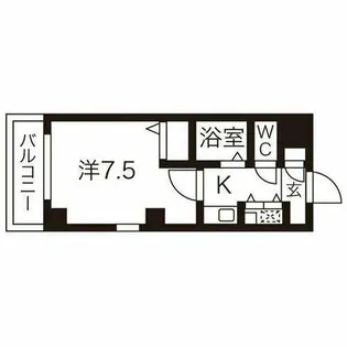 アヴァンセドミール【3階】の間取り
