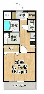 ふぁみーゆ天美南【4階】の間取り