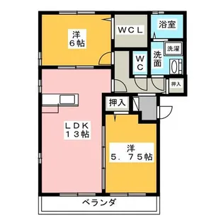 メープルハウス【2階】の間取り