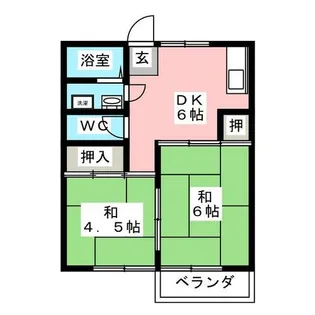 メゾン竜神【2階】の間取り