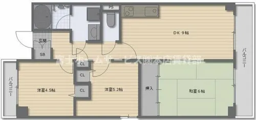 エクセル三国ヶ丘【210号室】の間取り