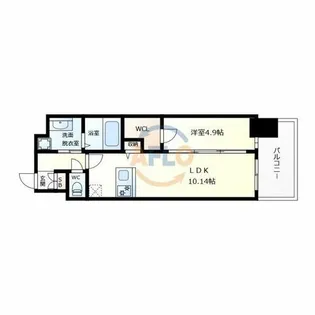 Alivis桜川【12階】の間取り