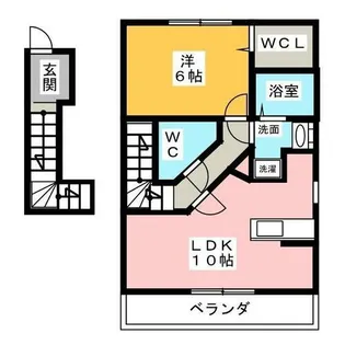 メゾンヴィヴァーチェ【2階】の間取り