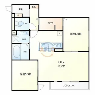 アン シャンテ【3階】の間取り