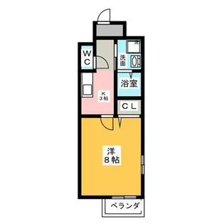 1Kの間取り画像