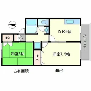 ディアコート【2階】の間取り