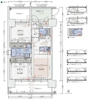 エステムコート梅田・天神橋Ⅱグラシオ【9階】の間取り