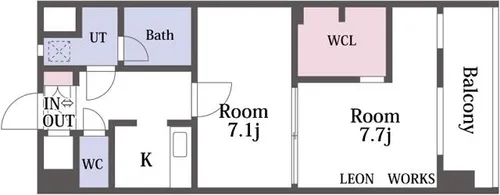 THE MUSIC COURT【5階】の間取り