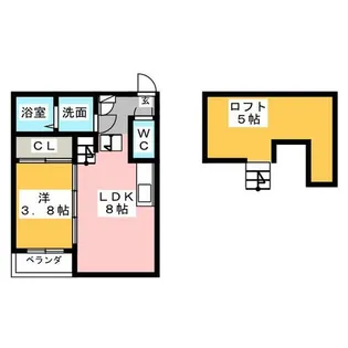 本陣テラス【1階】の間取り