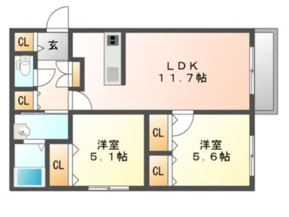 PALAZZO N11【3階】の間取り