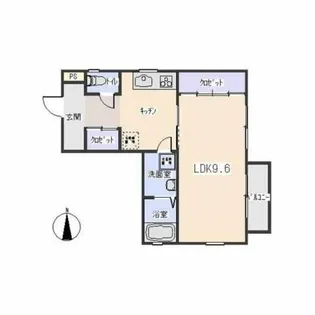 第4カネイ本町ビル【401号室】の間取り