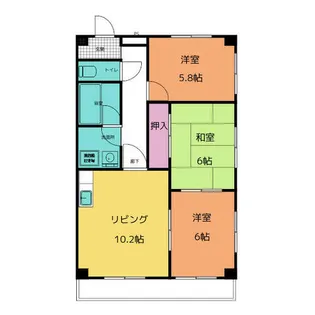 ポレール南加木屋【1階】の間取り