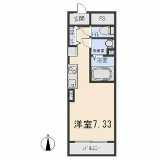 1Rの間取り画像