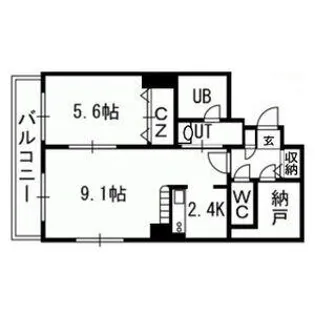 セントポーリアスィート【7階】の間取り