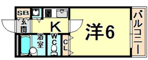 リエス伊丹駅前【9階】の間取り