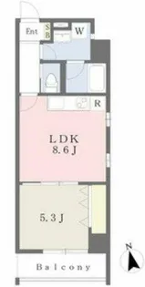 ル・ポール明石東仲ノ町【903号室】の間取り