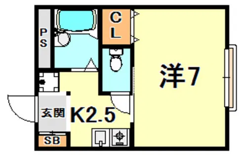 ディアス御影【1階】の間取り