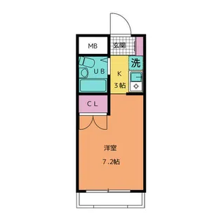 1Rの間取り画像