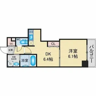 エステムプラザ名古屋駅前プライムタワー【13階】の間取り