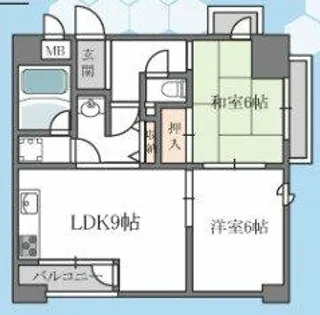 トータス西天満【3階】の間取り