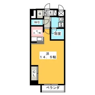 1Rの間取り画像