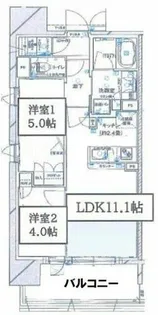 ブランズ大阪福島【7階】の間取り