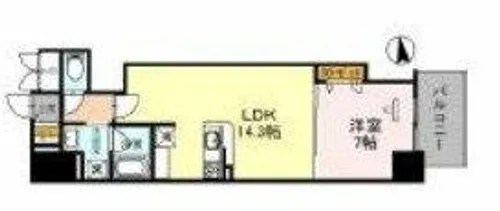 リアライズ天満橋【10階】の間取り