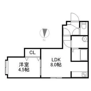 癒しの館南8条【2階】の間取り