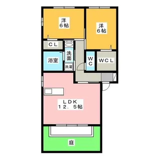 パルケ香久山【1階】の間取り