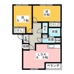 スプリングベル【2階】の間取り