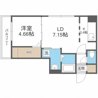 フェーラシュヴァル二十四軒【4階】の間取り