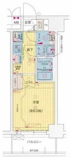 プレサンス海老江ジャルダン【5階】の間取り