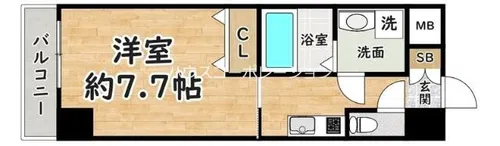CROUD尼崎【9階】の間取り