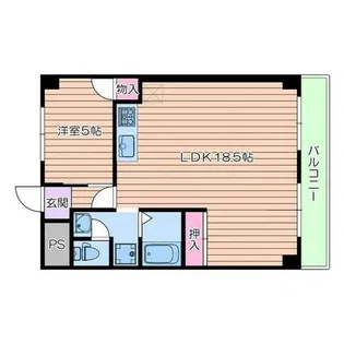 コーポ出口【4階】の間取り