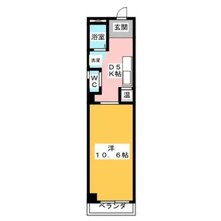 ハウス108泉【4階】の間取り
