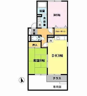 ファミール北山本【1階】の間取り