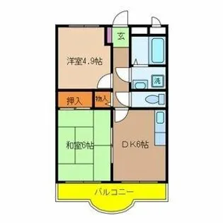 メルベーユ・シャンブル【1階】の間取り