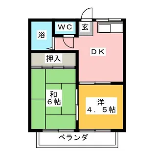 サンシティ青山【2階】の間取り