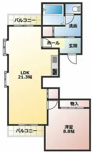 稲葉荘マンション【5階】の間取り