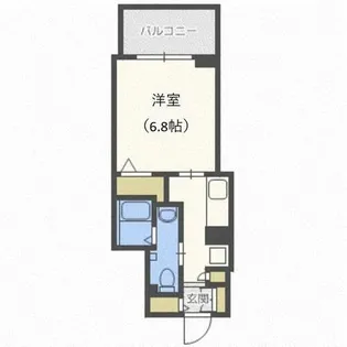 レジディア南1条【6階】の間取り