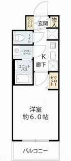 プレサンス四天王寺前夕陽ケ丘ヴィリード【2階】の間取り